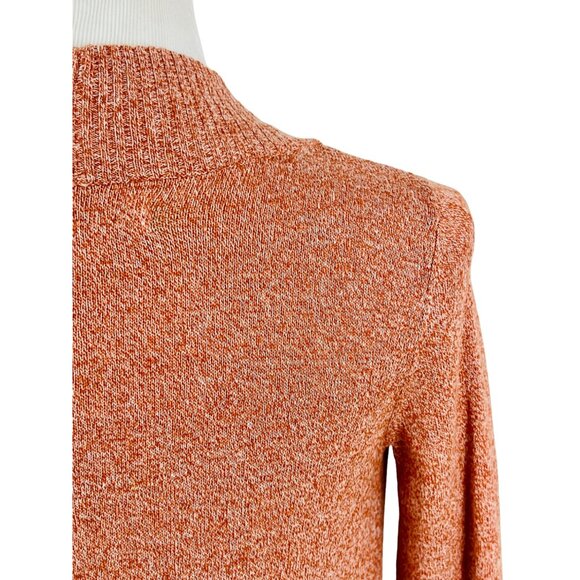 Urban Outfitters Burnt Orange Open Front Ribbed Knit Cardigan Sweater • Cozycore - Picture 9 of 15